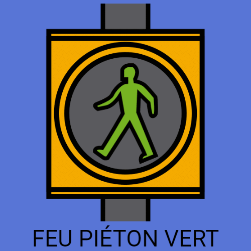 Feu piéton vert
